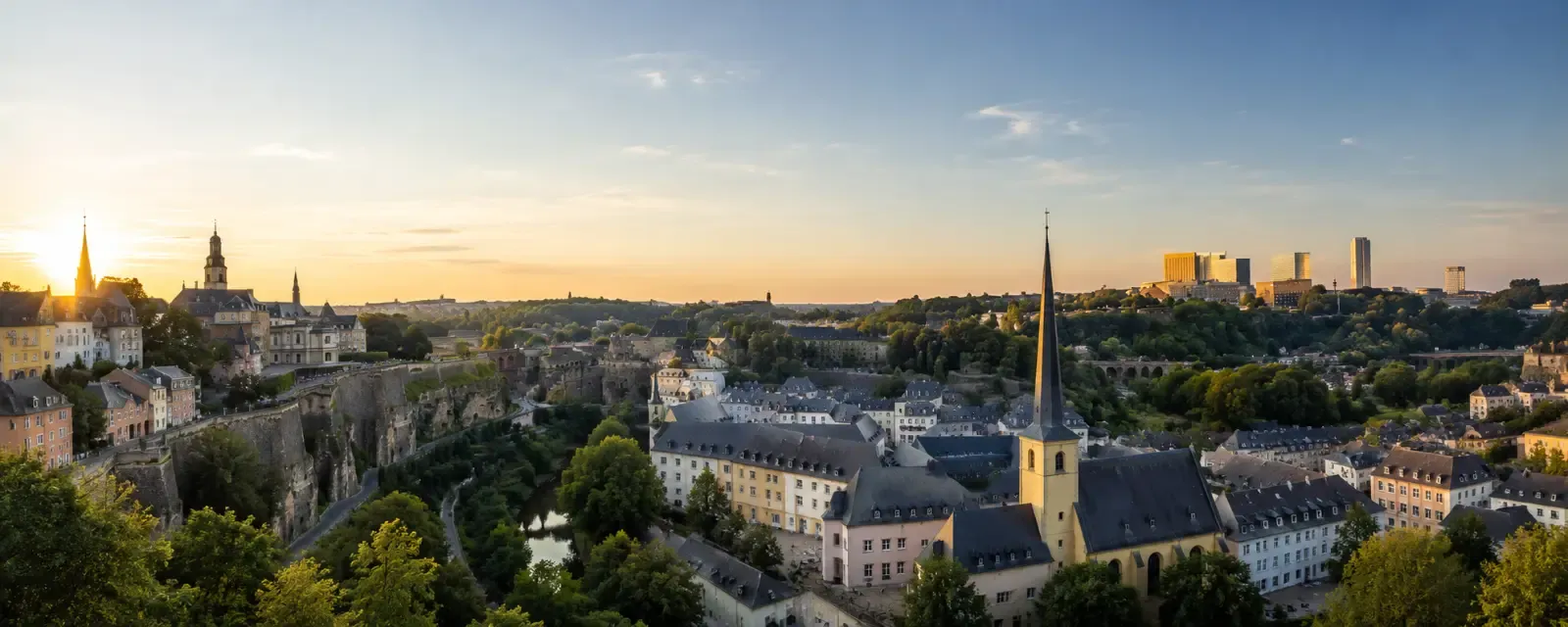 Vue panoramique de la ville de Luxembourg
